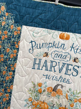 Load image into Gallery viewer, “Harvest Wishes” Quilt, Throw, Lap Quilt, Wall Hanging, 35”w x 55”l