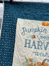 Load image into Gallery viewer, “Harvest Wishes” Quilt, Throw, Lap Quilt, Wall Hanging, 35”w x 55”l