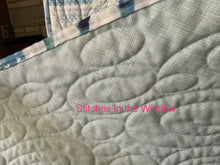 Load image into Gallery viewer, Quilt - Blues Patchwork, 36”w x 47”L - Soft Beautiful Blues