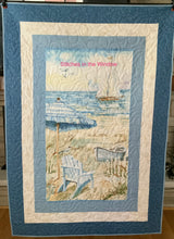 Load image into Gallery viewer, Quilt - Sail Boat / Beach, 43”w x 62”L
