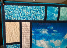 Load image into Gallery viewer, Beach with a Dock Quilt, 48’w x 58”L