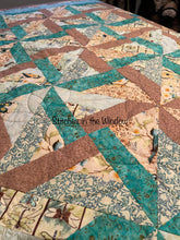 Load image into Gallery viewer, Quilt, Handmade Amish Style Quality , Queen Size,Yellows, Tans w/ Teals