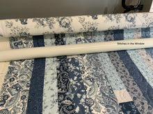 Load image into Gallery viewer, Amish Style Quilt, 65”w x 76.5”l, Blues & Greys