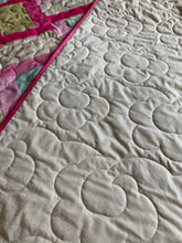 Load image into Gallery viewer, QUILT, Handmade Amish Style Quality Quilt, One-of-a-Kind- Pinks, Greens & Robin Blue Queen/King Size