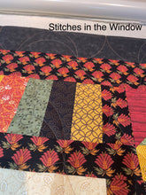 Load image into Gallery viewer, Amish Style Quality Quilt, 90”w x 90”l, Blacks, Rust, Yellows, Gold, Green w. Black Border