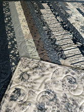 Load image into Gallery viewer, Amish Style Quilt, 65”w x 76.5”l, Blues & Greys