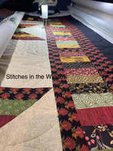 Load image into Gallery viewer, Amish Style Quality Quilt, 90”w x 90”l, Blacks, Rust, Yellows, Gold, Green w. Black Border