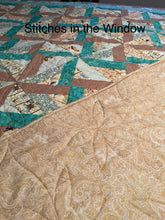 Load image into Gallery viewer, Quilt, Handmade Amish Style Quality , Queen Size,Yellows, Tans w/ Teals