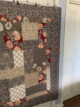 Load image into Gallery viewer, Handmade Amish Quality Quilt,  One of a Kind, XL Lap Size, 65”w x 65”l Brown Tones