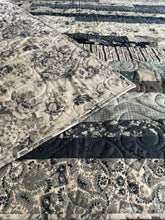 Load image into Gallery viewer, Amish Style Quilt, 65”w x 76.5”l, Blues & Greys