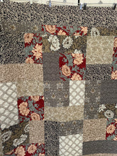 Load image into Gallery viewer, Handmade Amish Quality Quilt,  One of a Kind, XL Lap Size, 65”w x 65”l Brown Tones