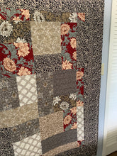 Load image into Gallery viewer, Handmade Amish Quality Quilt,  One of a Kind, XL Lap Size, 65”w x 65”l Brown Tones