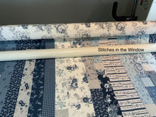 Load image into Gallery viewer, Amish Style Quilt, 65”w x 76.5”l, Blues & Greys