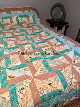 Load image into Gallery viewer, Quilt, Handmade Amish Style Quality , Queen Size,Yellows, Tans w/ Teals
