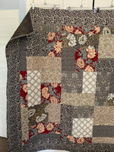 Load image into Gallery viewer, Handmade Amish Quality Quilt,  One of a Kind, XL Lap Size, 65”w x 65”l Brown Tones
